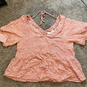Pink Flowy Shirt